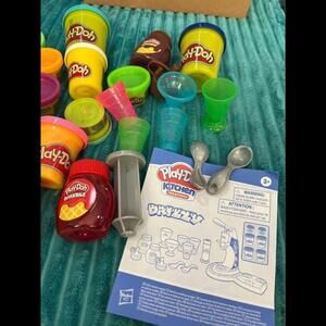 Play Doh Kitchen Creations Drizzy Ice Cream Set Accessories ONLY